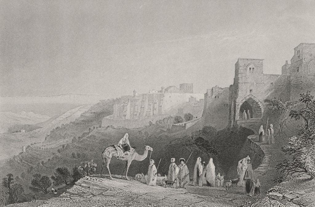 ISRAEL. Bethlehem-Bartlett 1847 old antique vintage print picture